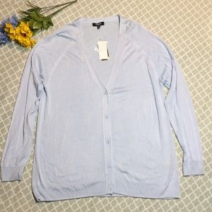 Premise Light Blue V-Neck Cardigan XL NWT